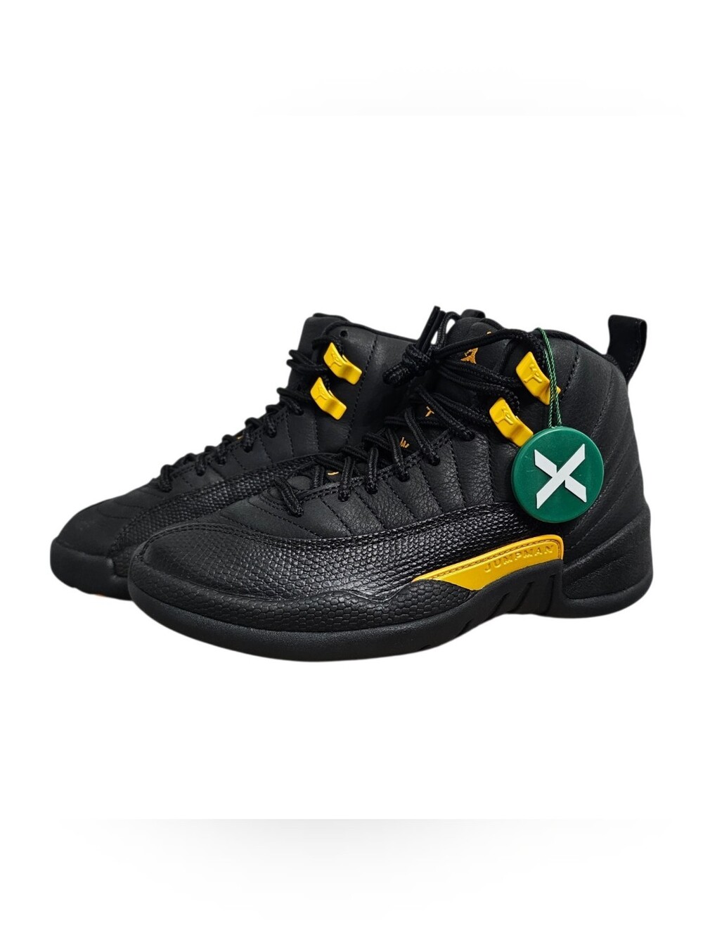Nike Air Jordan 12 Retro Black Taxi GS Size 3.5Y Kids Sneakers